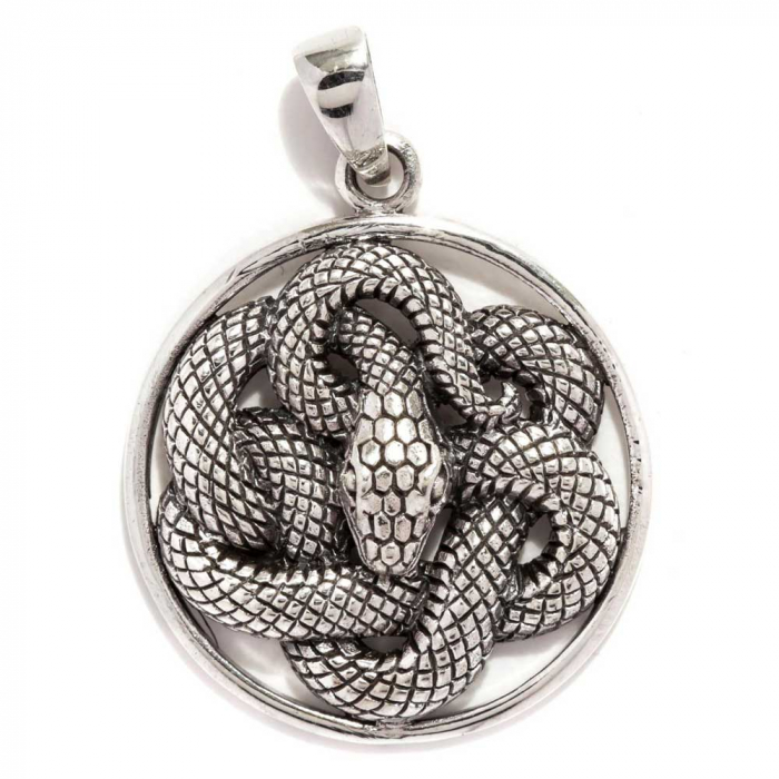 Schlangen Anhänger Schmuck 925er Silber keltischer Knoten