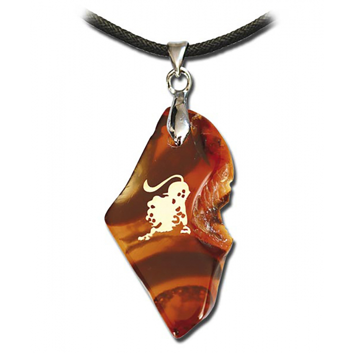 Achat-Sternzeichen Löwe Anhänger Schmuck Höhe zwischen 3,5 und 5cm