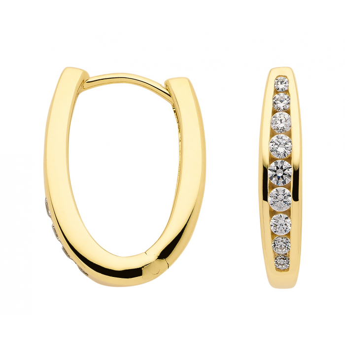 Creole  Zirkonia 333 Gelbgold