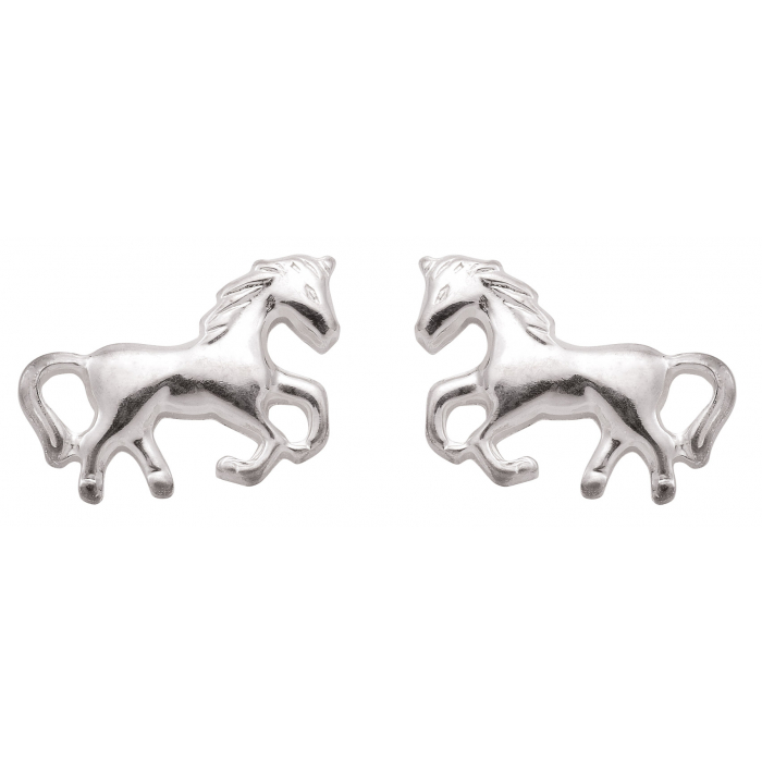 Ohrstecker Pferd  925 Silber rhodiniert
