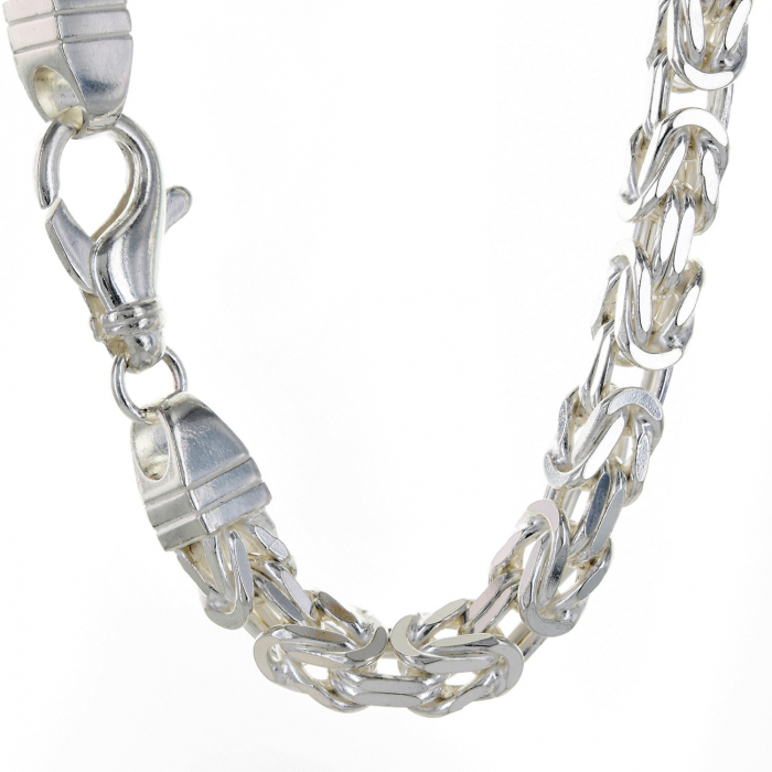 Königskette Halskette Breite 7,3 mm - 925 Sterlingsilber Auswahl