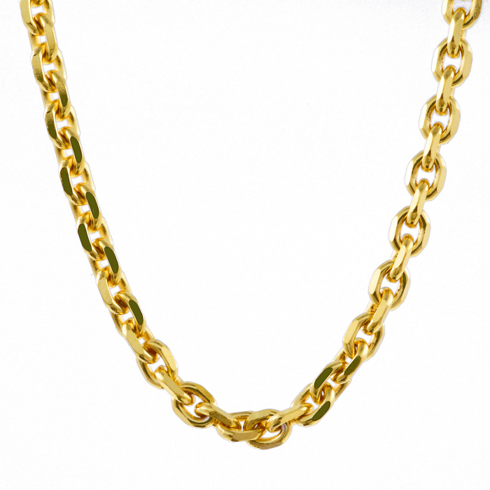 Ankerkette diamantiert Länge 45cm - Breite 1,7mm - 333-8 Karat Gold