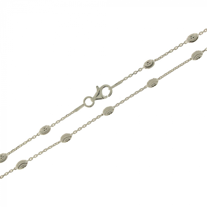 Fußkette Armkette Anker Kette diamantiert Breite 1,8 mm Silberkette 925 er Silber