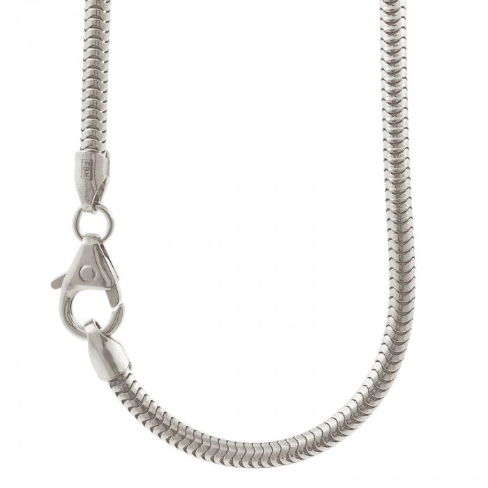 Schlangenkette Halskette Breite 2,4 mm - 925 Sterlingsilber Auswahl