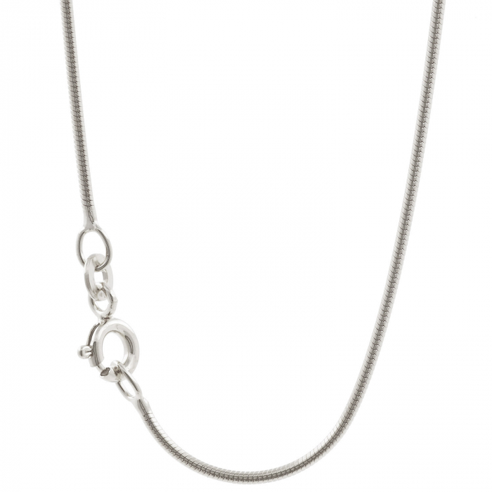 1,1 mm 925 Sterlingsilber massive Silberkette Schlangenkette  38/40/42/45/50 cm - elegante Silberkette Damen Juwelier Qualität - Made in Germany
