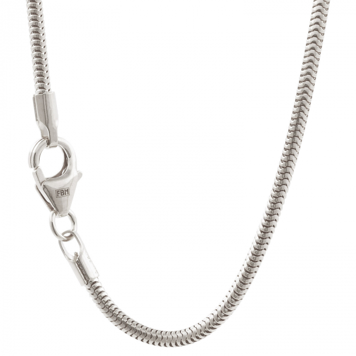 Schlangenkette Halskette Breite 1,6 mm - 925 Sterlingsilber Auswahl