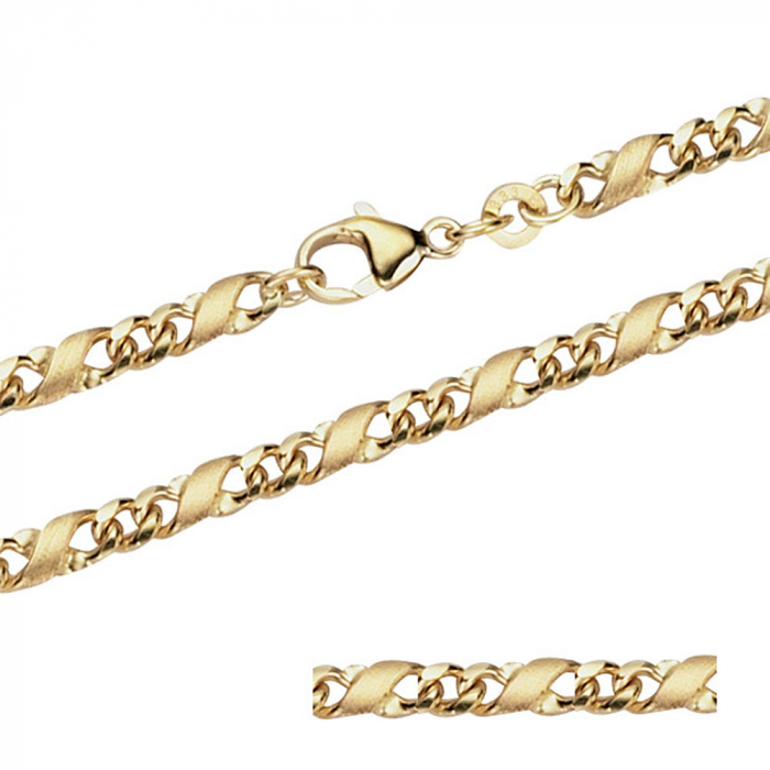 4,9 mm 50 cm 333 - 8 Karat Gold Halskette Dollar Kette massiv Gold hochwertige Goldkette  29,8 g
