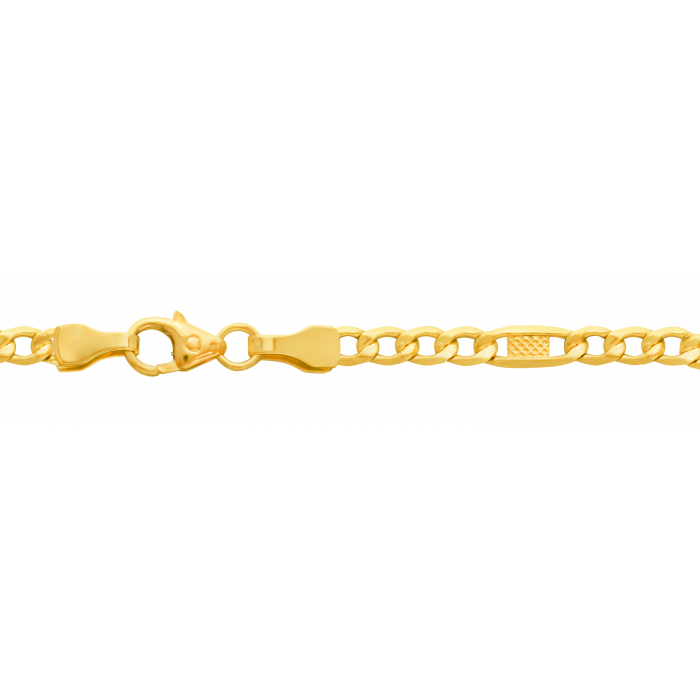3,5 mm 50 cm 333 - 8 Karat Gold Halskette Panzerkette massiv Gold hochwertige Goldkette  4,1 g