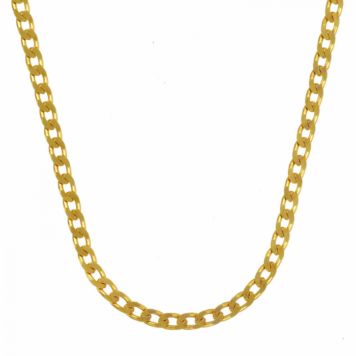 2,1 mm weit 333 - 8 Karat Gold Halskette Panzerkette massiv Gold hochwertige Goldkette  Länge frei wählbar