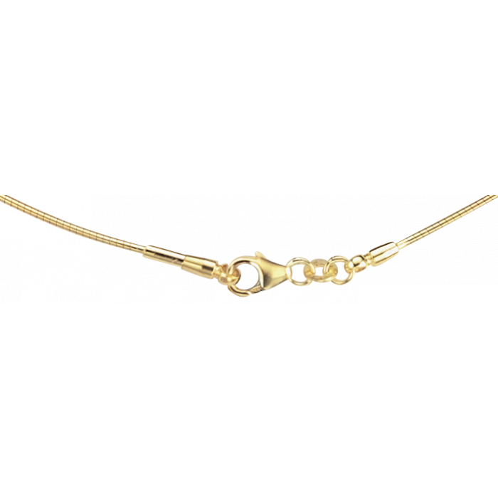 1,2 mm 42 cm 333 - 8 Karat Gold Halskette Omega-Kette massiv Gold hochwertige Goldkette  5 g