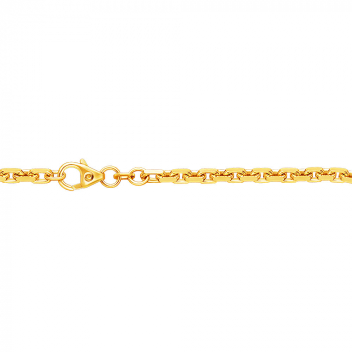 Ankerkette diamantiert Länge 21cm - Breite 3,8mm - 333-8 Karat Gold