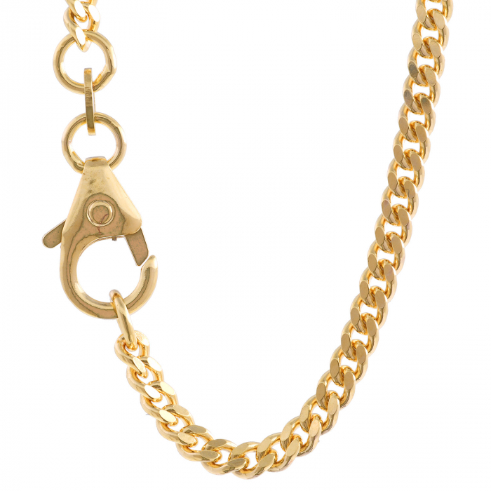 2,4 mm 585 - 14 Karat Gold  massive Goldkette Panzerkette 45/50/55/60/70 cm - elegante Goldkette Damen und Herren Juwelier Qualität - Made in Germany