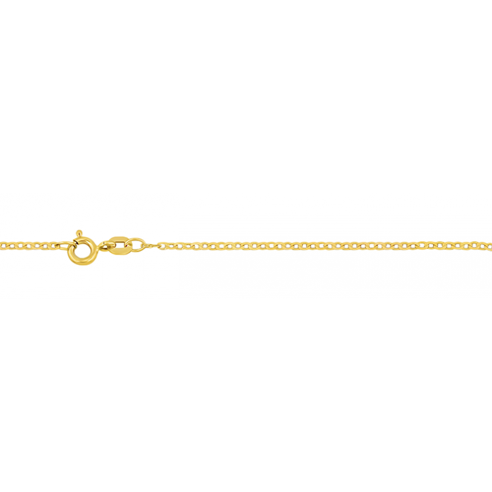 1,3 mm 36 cm 585 - 14 Karat Gold Halskette Achter-Kette massiv Gold hochwertige Goldkette  1,8 g
