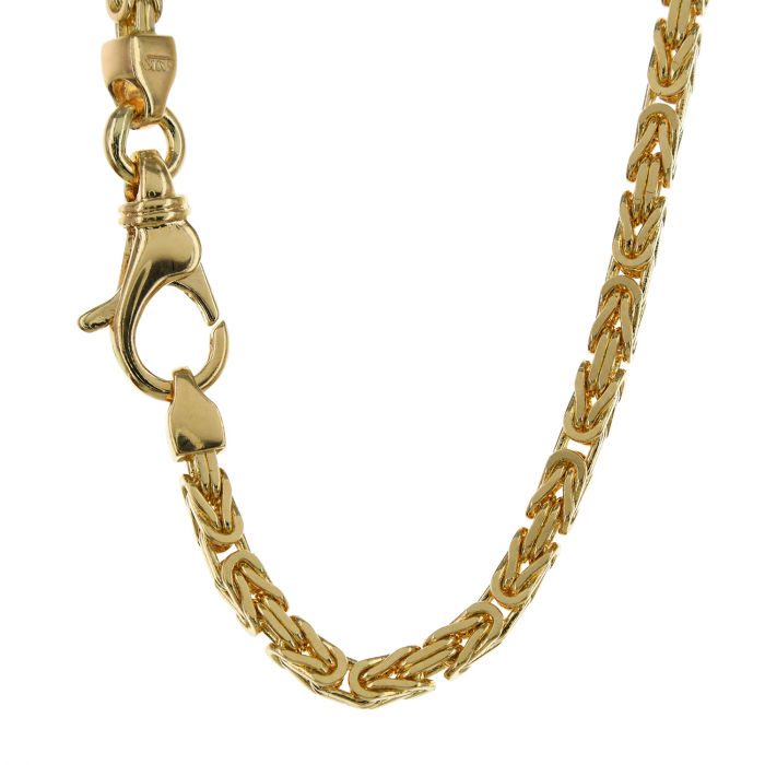 Goldkette Königskette Länge 50cm - Breite 2,5mm - 585-14 Karat Gold