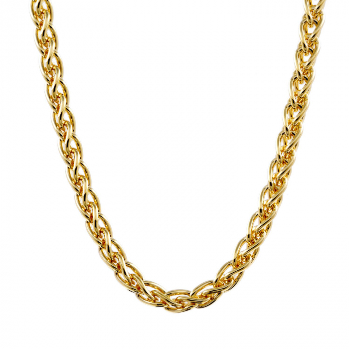 1,7 mm 585 - 14 Karat Gold Halskette Zopfkette massiv Gold hochwertige Goldkette  - Länge nach Wahl