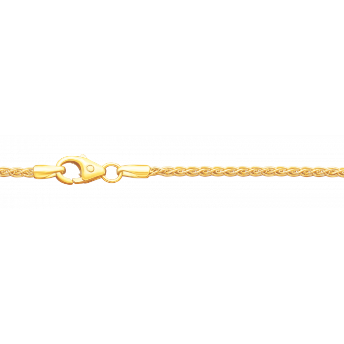 1,7 mm 18,5 cm 585 - 14 Karat Gold Armkette Zopfkette massiv Gold hochwertige Goldkette 2,2 g