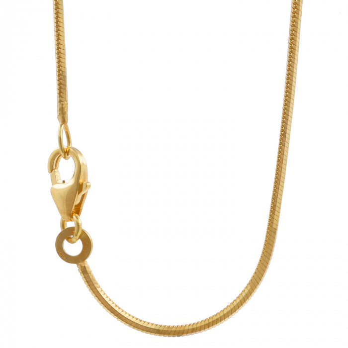 Goldkette Schlangenkette Länge 45cm - Breite 1,0mm - 585-14 Karat Gold