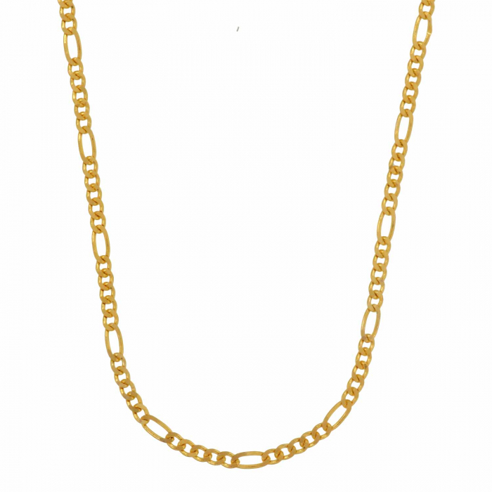 Goldkette Figarokette Länge 36cm - Breite 1,5mm - 585-14 Karat Gold