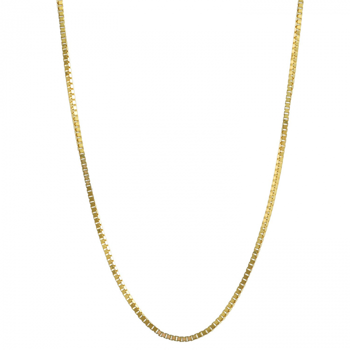 0,6 mm 585 - 14 Karat Gold Halskette Venezianerkette massiv Gold hochwertige Goldkette  - Länge nach Wahl