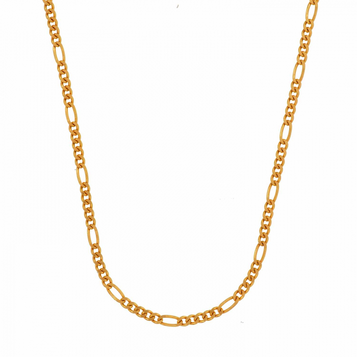 1,5 mm750 - 18 Karat Gold Halskette Figarokette massiv Gold hochwertige Goldkette  - Länge nach Wahl