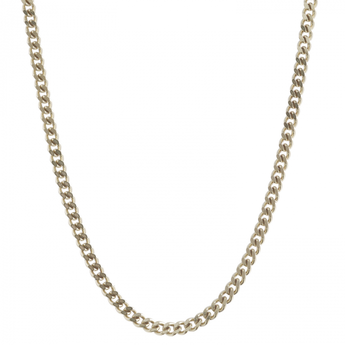 1,4 mm 45 cm 333 - 8 Karat Weißgold Panzerkette massiv Gold hochwertige Goldkette  2,7 g