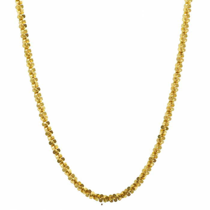 1,4 mm 45 cm 333 - 8 Karat Gold Halskette Criss-Cross Kette massiv Gold hochwertige Goldkette  1,9 g