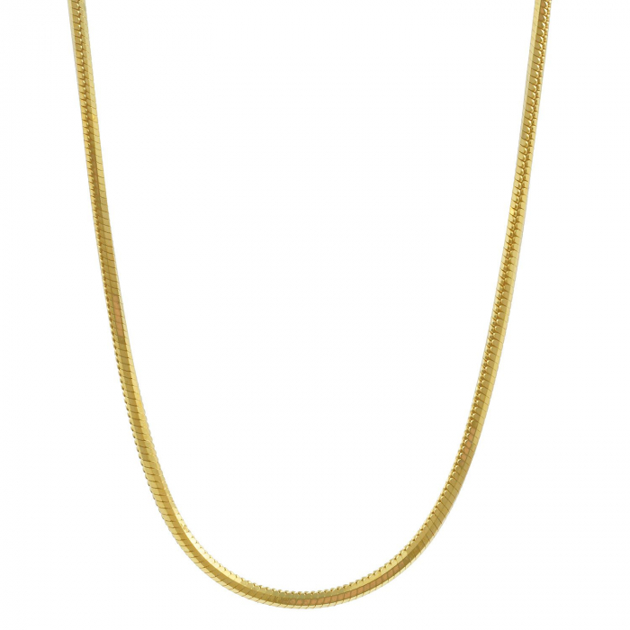 0,9 mm 333 - 8 Karat Gold Halskette Schlangenkette diamantiert massiv Gold hochwertige Goldkette  - Länge nach Wahl