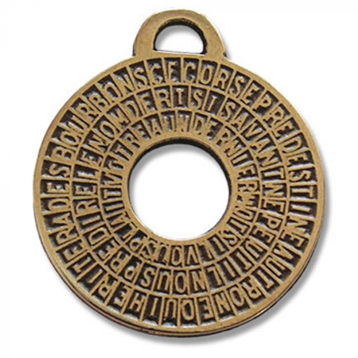 Geheimcode von Cagliostro aus Bronze Anhänger Schmuck