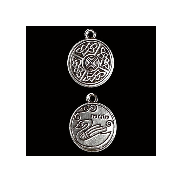 Keltischer Astrologie Anhänger: Muin - Kelten , Keltische Knoten - Durchmesser 23mm