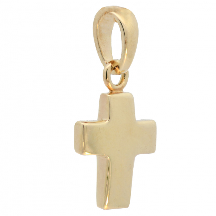 Anhänger Kreuz aus massiv 925 Sterlingsilber vergoldet