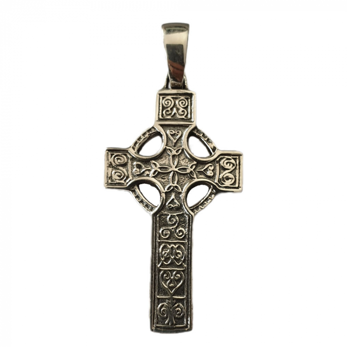 Keltisches Kreuz Schmuck Anhänger 925er Silber 34x18mm