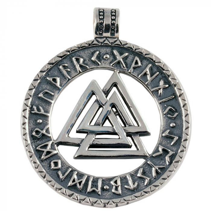 Wotansknoten-Amulett Schmuck Anhänger 925er Silber - Keltische Knoten , Wikinger - ca. 3,5 cm Durchmesser