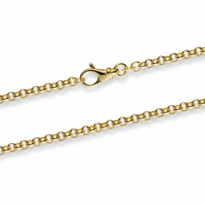 Goldkette Erbskette Länge 55cm - Breite 3,5mm - 585-14 Karat Gold