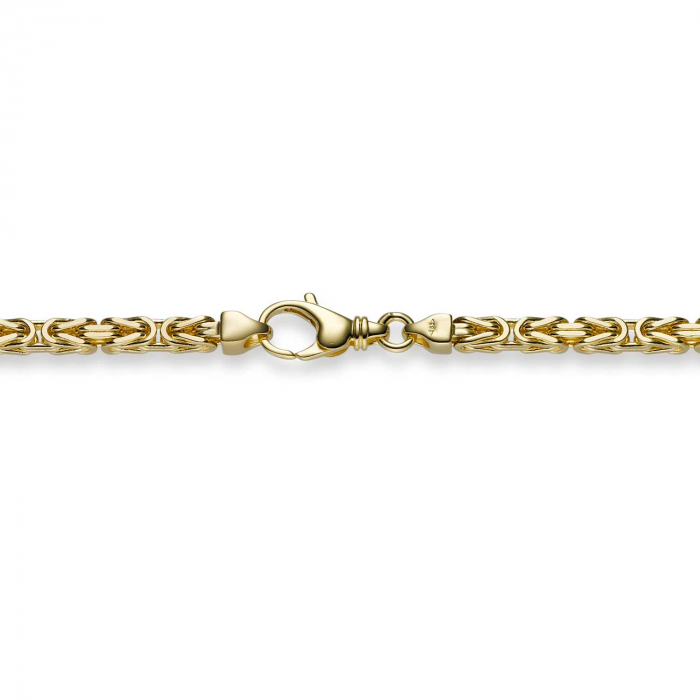 Goldkette Königskette Länge 19cm - Breite 3,0mm - 585-14 Karat Gold