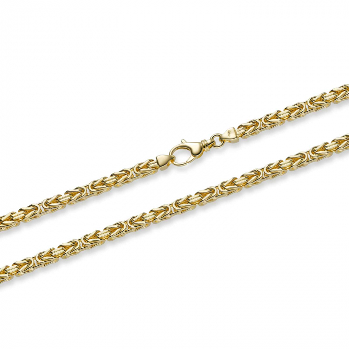 Goldkette Königskette Länge 45cm - Breite 4,0mm - 585-14 Karat Gold