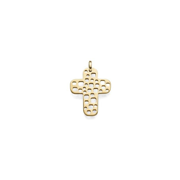 Anhänger Kreuz massiv Gold - 585 14 Karat Gelbgold