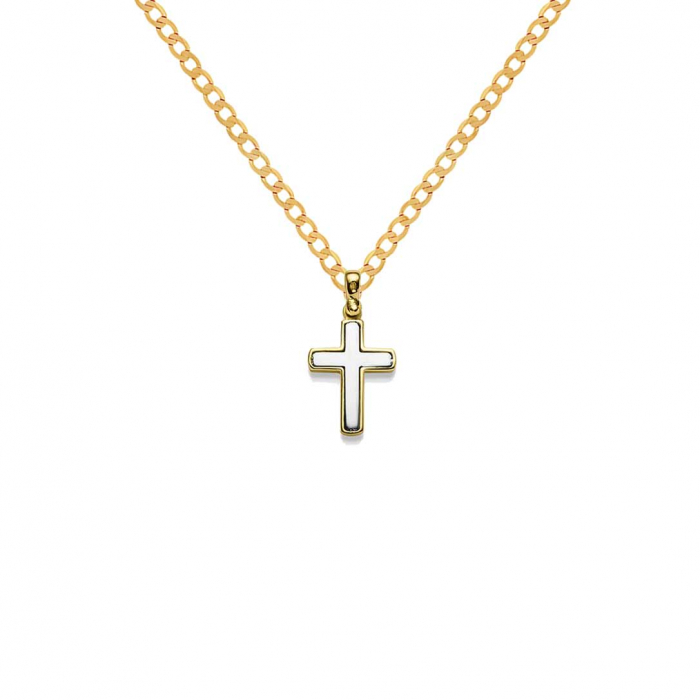 Anhänger Kreuz 585 14 Karat Gold mit massiver Goldkette 2,6 mm 585-14 Karat Gold Juwelier Qualität