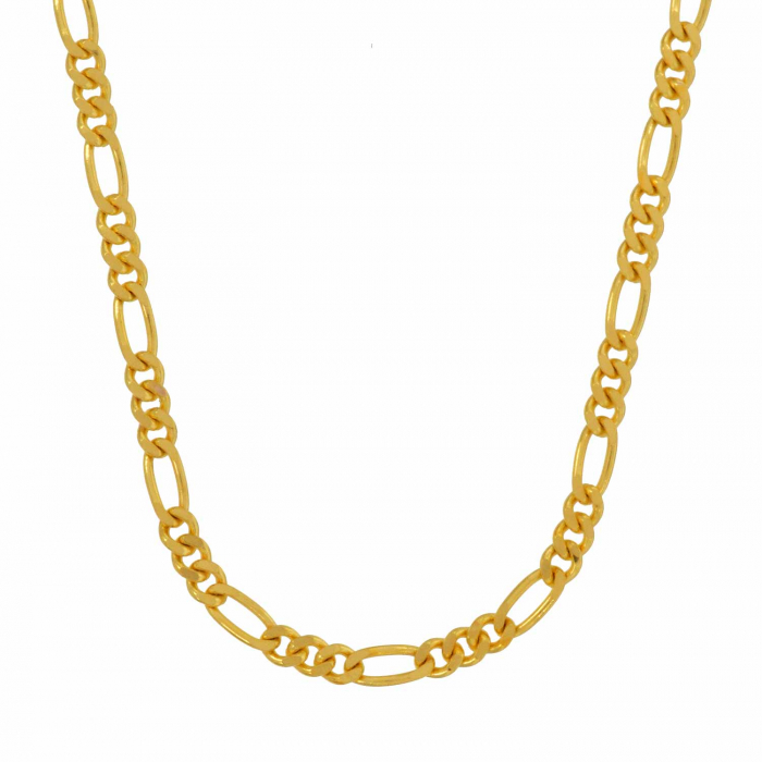 Goldkette Figarokette Länge 38cm - Breite 2,2mm - 585-14 Karat Gold