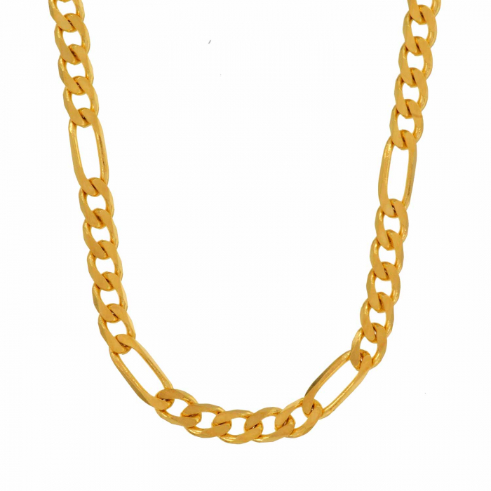 Goldkette Figarokette Länge 45cm - Breite 2,8mm - 585-14 Karat Gold