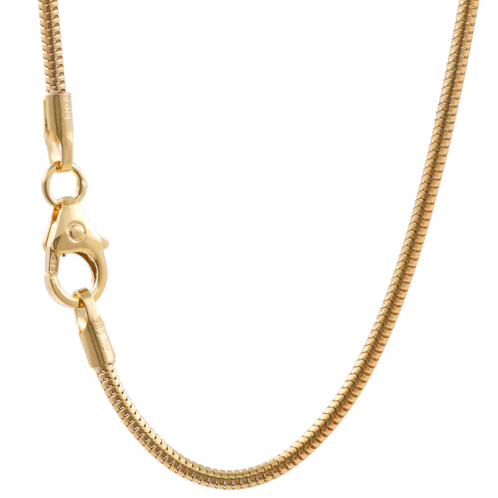 Goldkette Schlangenkette Länge 45cm - Breite 1,4mm - 585-14 Karat Gold