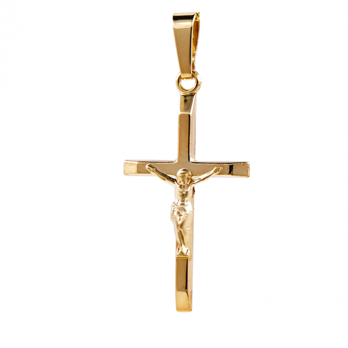 Anhänger Kreuz mit Korpus 375 - 9 Karat Gold Juwelier Qualität