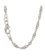 14.95 Singapurkette Halskette Breite 2,4 mm - 925 Sterlingsilber Auswahl 907.P001.4940-Singapur24-Silber-SET Alle Halsketten aus Silber