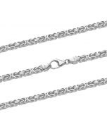57.95 Königskette Halskette oder Armband Breite 4,0 mm - massiv 925 Sterlingsilber Auswahl 907-KF-39-Halskette-Silber-SET6 Alle Halsketten aus Silber