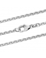 23.95 Silberkette Ankerkette rund Halskette Breite 2,8 mm massiv 925 Silber 907-A-28-SET-ANKER-SILBER Alle Halsketten aus Silber