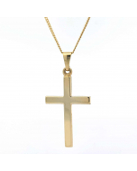 173.95 Gold Anhänger Kreuz mit Goldkette massiv 333 - 8 Karat Gold 904-AN82903-333-11-PL Goldketten