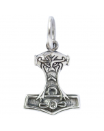 12.95 Thors Hammer klein Schmuck Anhänger Silber Thorhammer 11x20mm inklusiv 900-AT33-Thorhammer Thors Hammer Anhänger Silber