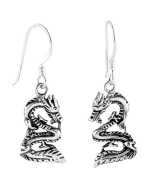 19.95 Ohrhänger, Ohrringe Drache Schmuck 925er Silber Dragon 900-OH46 Ohrschmuck