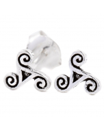 9.95 Ohrstecker Triskele sehr klein 925er Silber Schmuck 900-OST1 Ohrschmuck