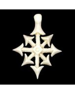 13.95 Knochen Chaos Stern Anhänger Schmuck 35x29mm 900-WIP14-Chaos Halbedelmetall