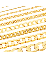 74.95 Massive Goldkette Panzerkette Halskette Collier Echt 333 585 750 Gold 907-PG-Sammel